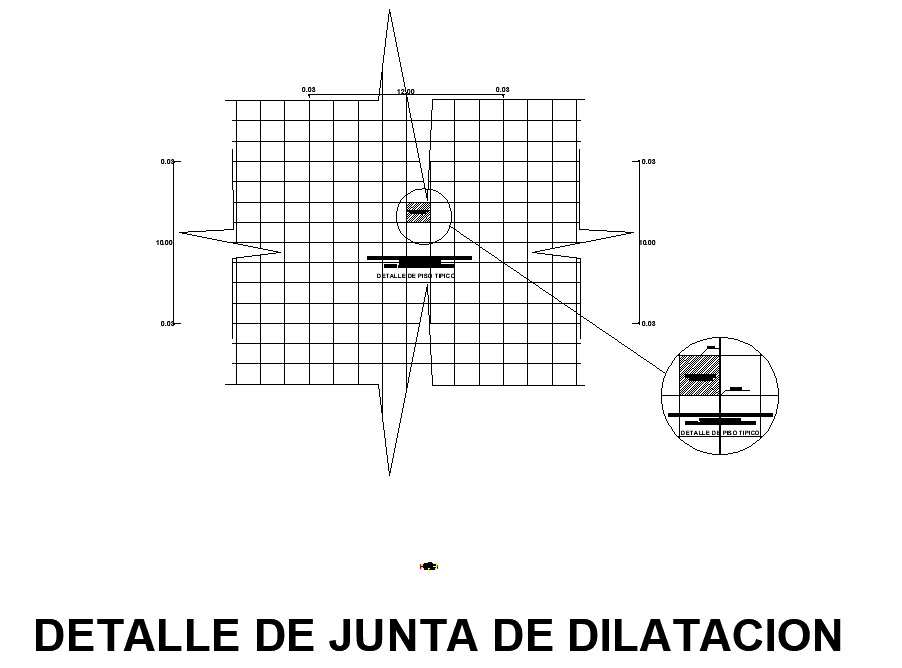 Joint wall plan detail