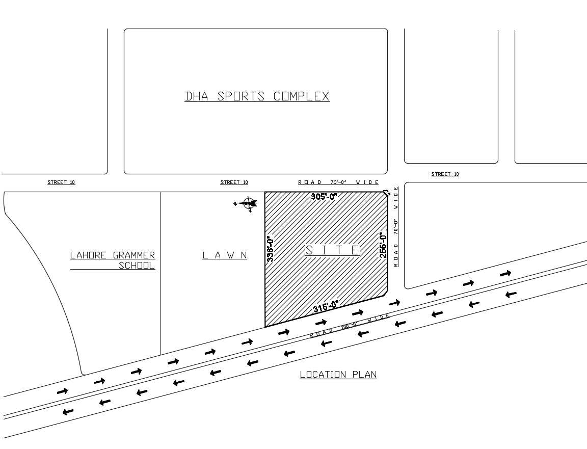 Key plan location layout of school 
