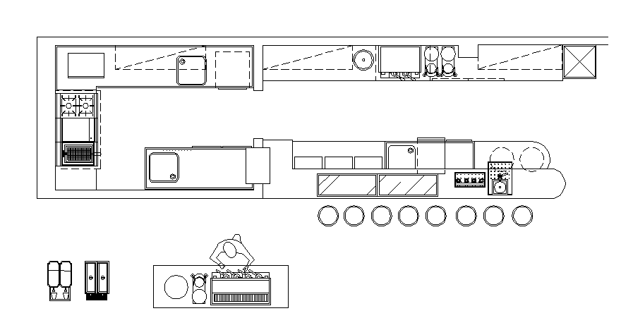 Kitchen design dwg file