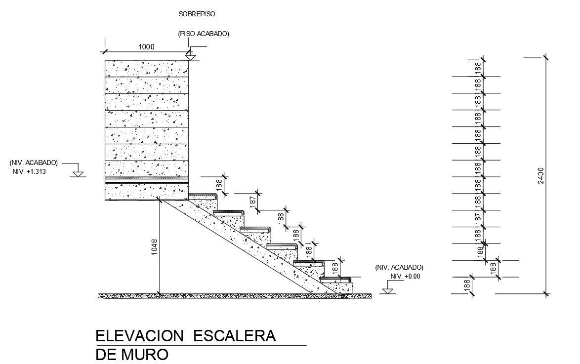 Ladder Wall DWG File