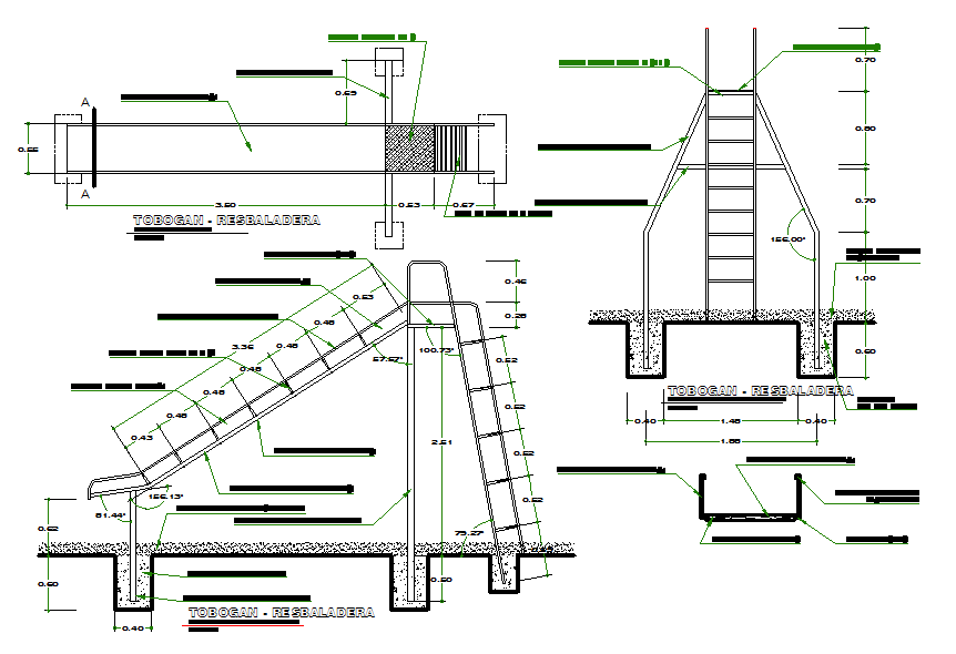 Ladder equipment details dwg file