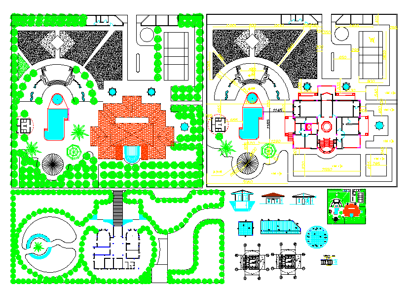 Landscape design autocad File