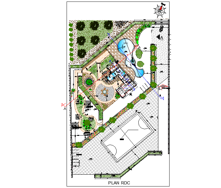 Landscaping Mansion ranch plot layout file