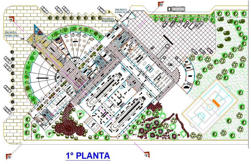 Landscaping commercial plan detail