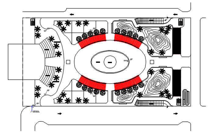 Landscape Site Plan AutoCAD File