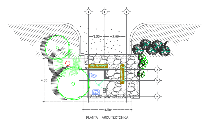 Landscape Plan Drawing AutoCAD File
