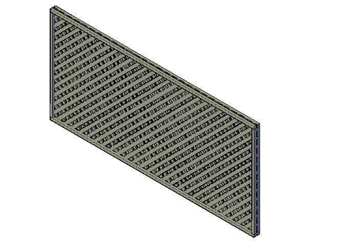 Lattice panelling 3d details
