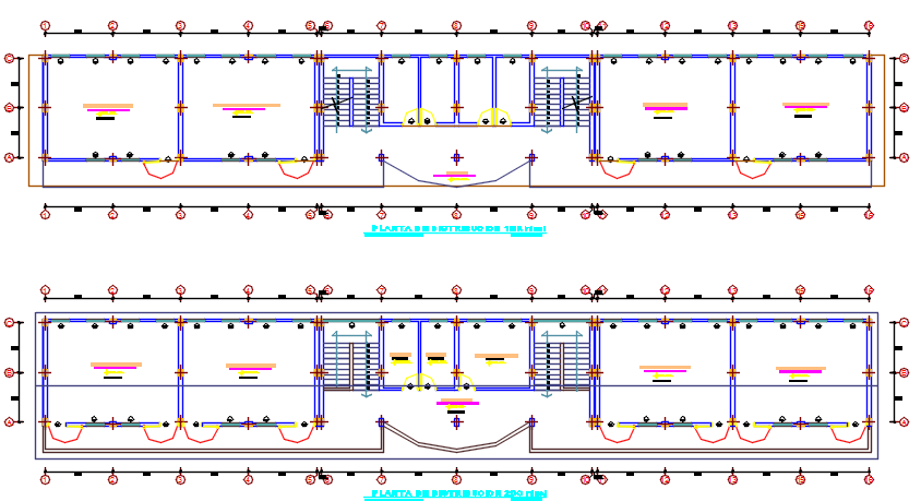 Layout Commercial plan detail dwg file