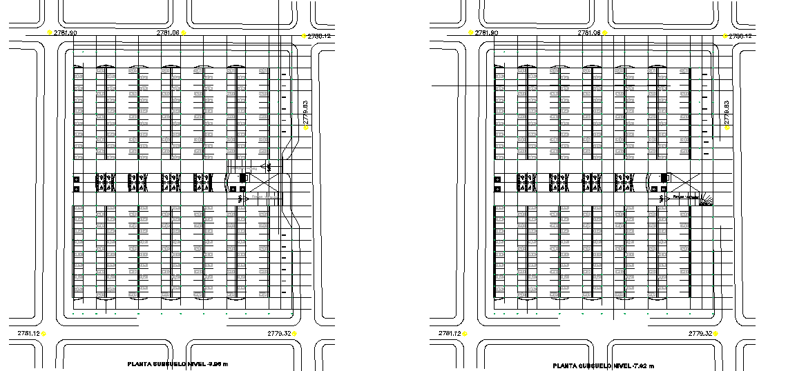 Layout Commercial working plan detail dwg file