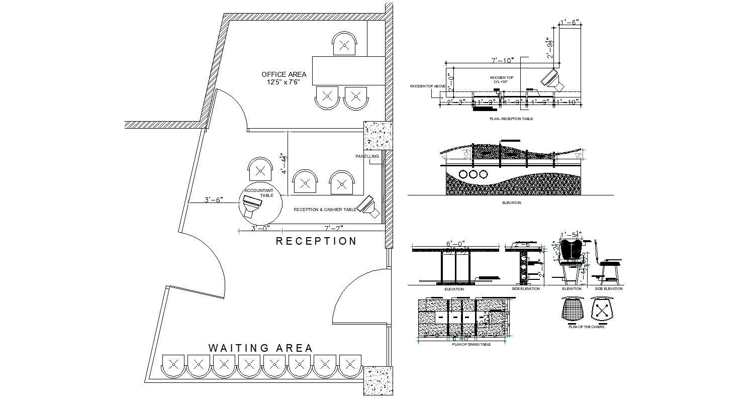 Restaurant Layout Plan In DWG File