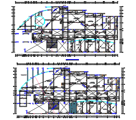 Layout Working Commercial plan detail dwg file