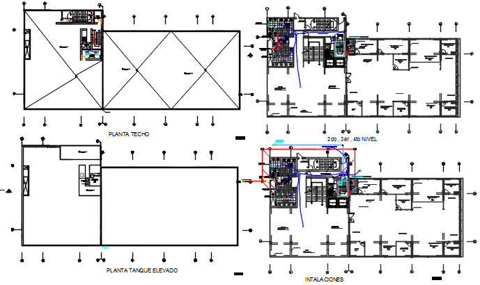 Layout Working Commercial plan detail dwg file
