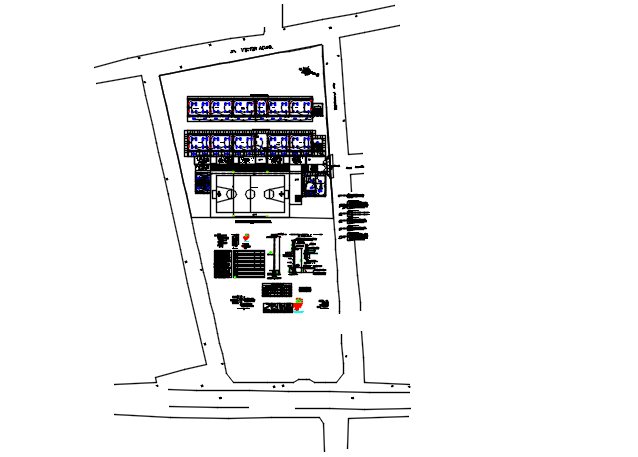 Layout Working Commercial plan detail dwg file