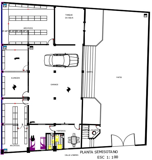 Layout commercial plan detail dwg file