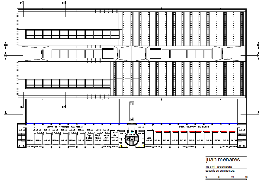 Layout commercial plan detail dwg file