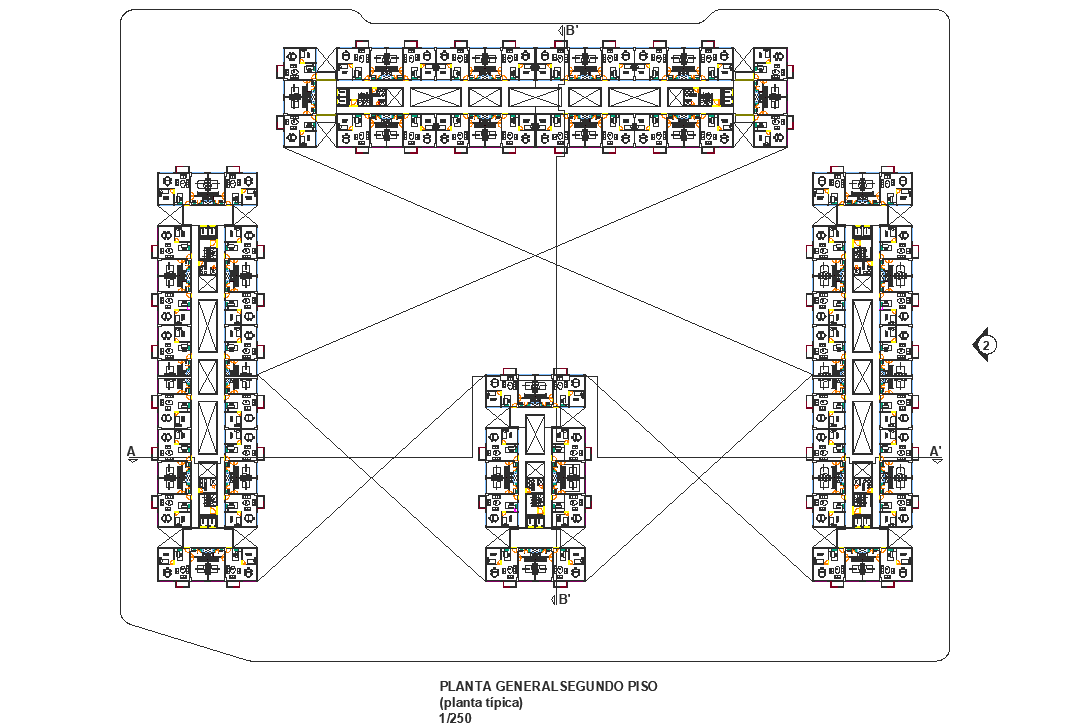 Layout commercial plan detail dwg file