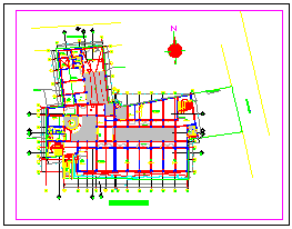 Layout design of School of music design drawing