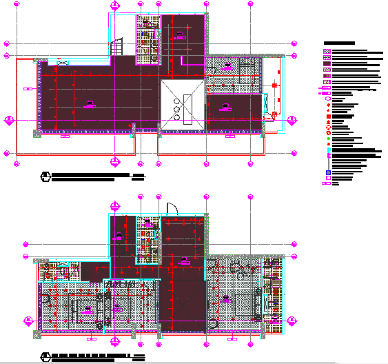 Layout of penthouse electrical details 