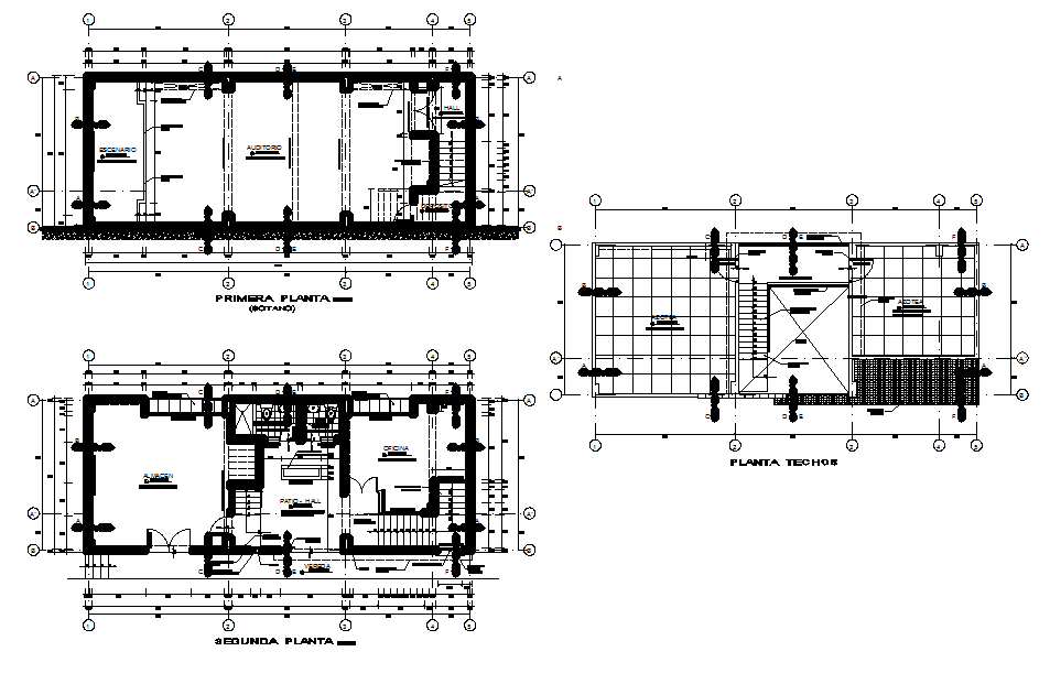 Layout plan detail dwg file
