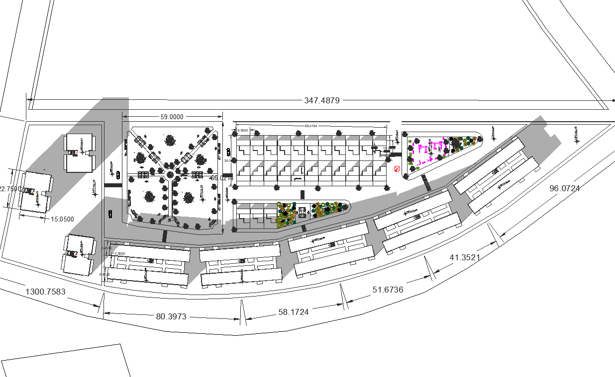 Layout plan detail dwg file