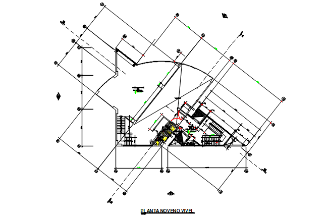 Layout plan detail dwg file