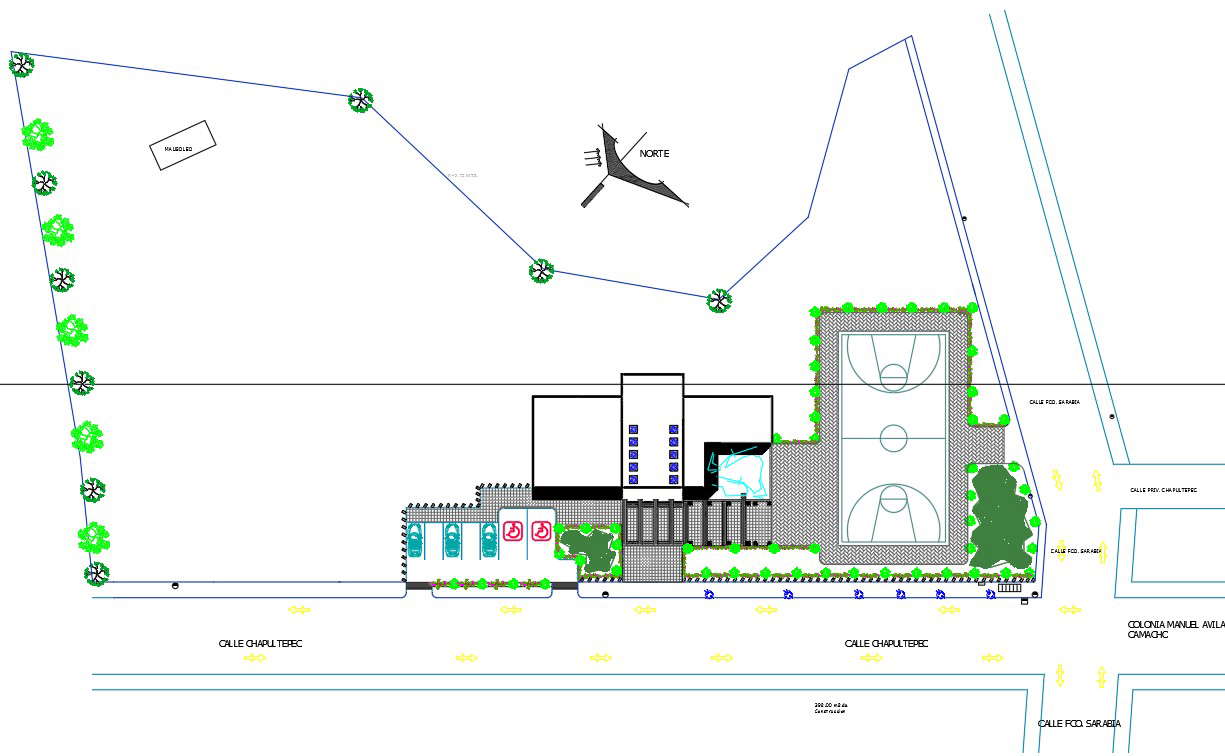 Layout plan detail dwg file