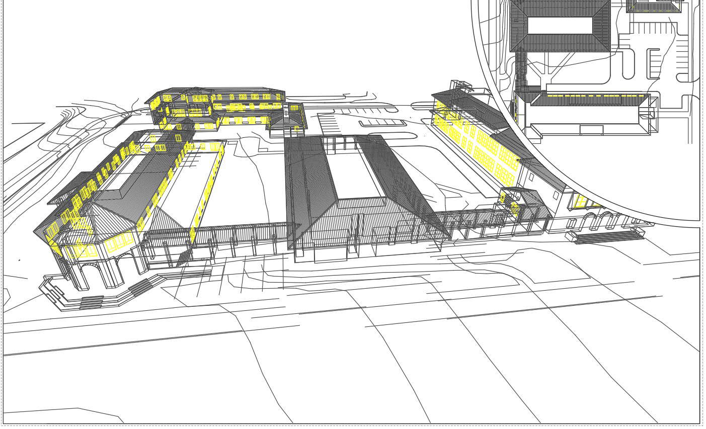 Layout plan detail dwg file
