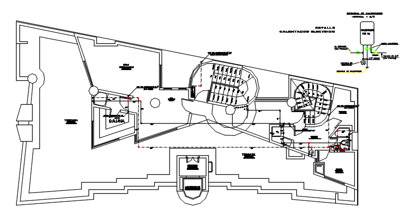 Layout plan detail dwg file