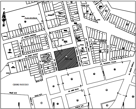 Layout plan detail dwg file