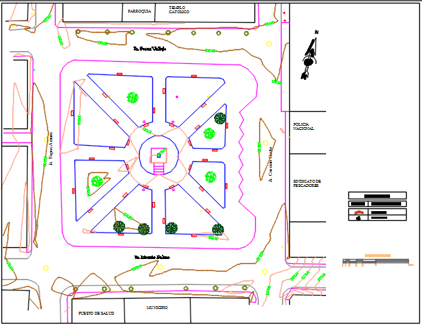 Layout plan detail dwg file