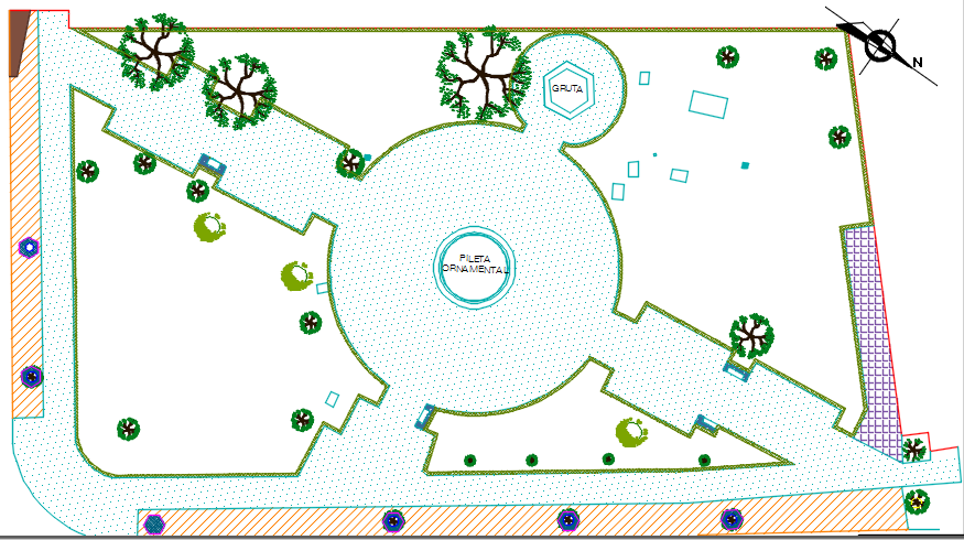 Layout plan detail dwg file