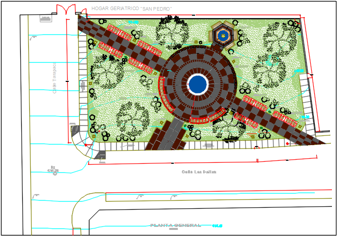 Layout plan detail dwg file