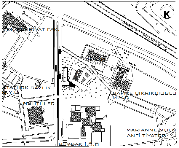 Layout plan detail dwg file