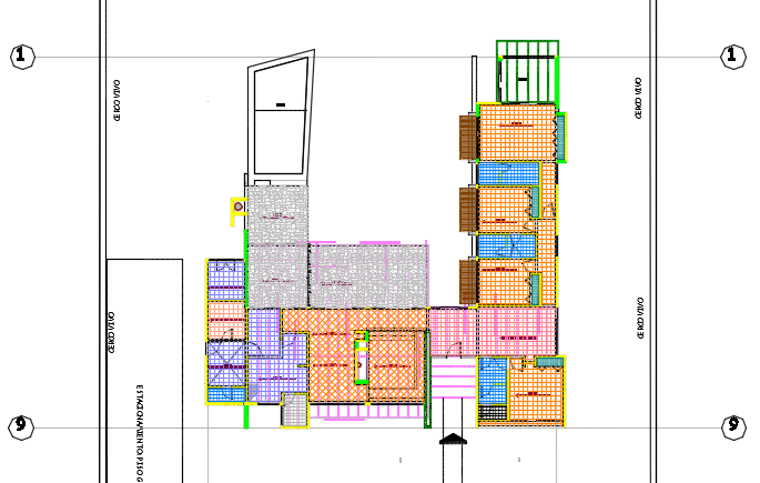 Layout plan detail dwg file