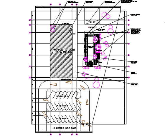 Layout plan detail dwg file