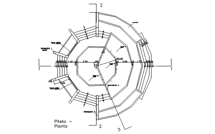 Layout plan detail dwg file