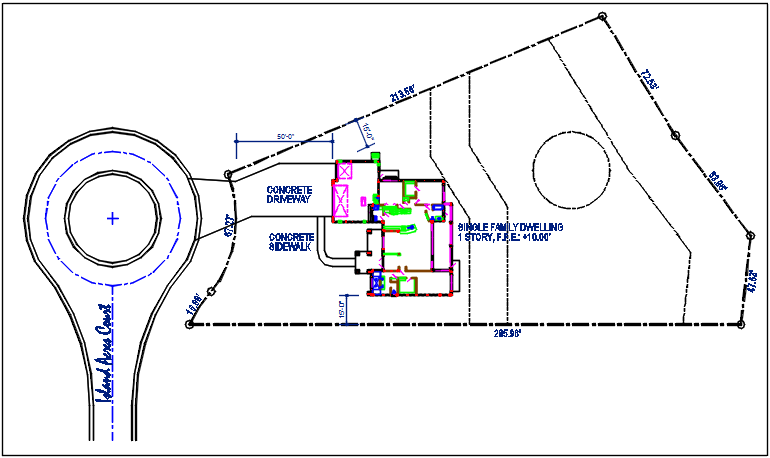 Layout plan detail dwg file