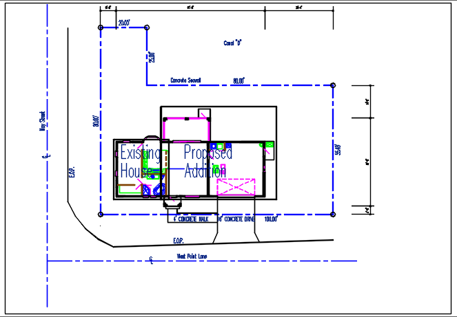 Layout plan detail dwg file