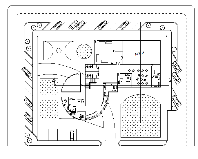 Layout plan detail dwg file