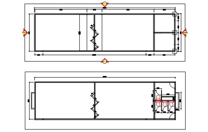 Layout plan detail dwg file