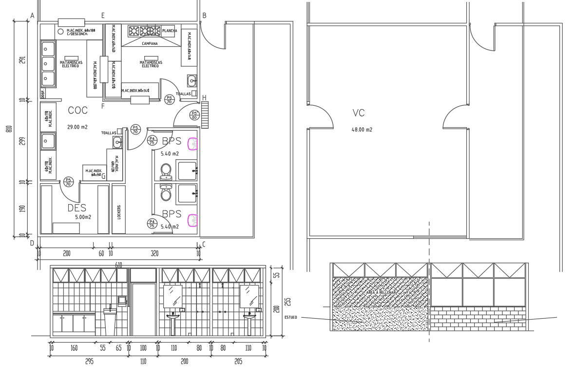 Layout plan detail dwg file