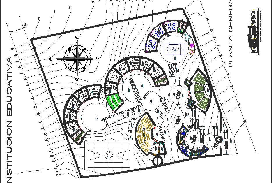 Layout plan detail dwg file