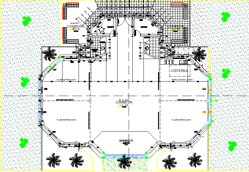Layout plan detail dwg file