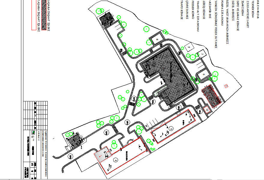 Layout plan detail dwg file