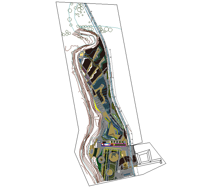 Layout plan detail dwg file