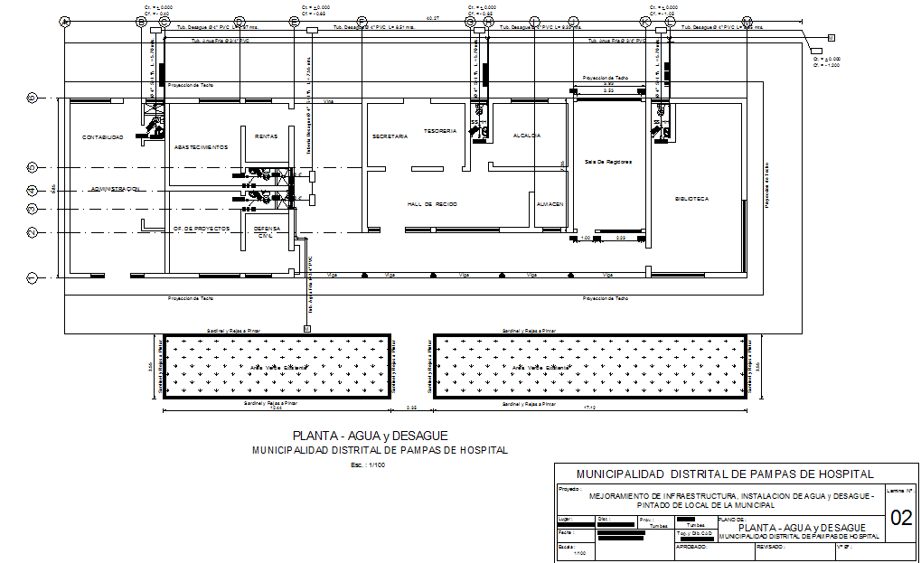 Layout plan detail dwg file