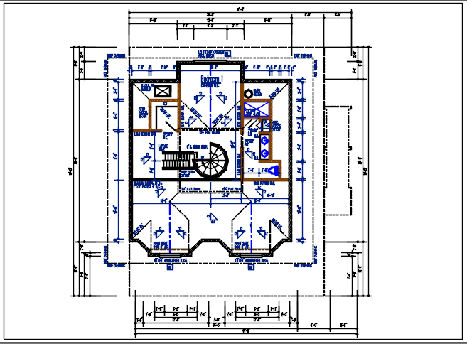 Layout plan detail dwg file