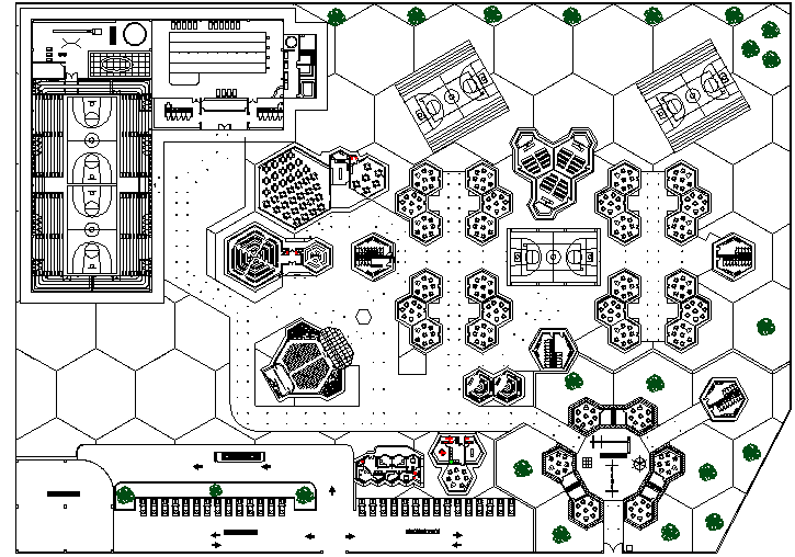Layout plan detail dwg file
