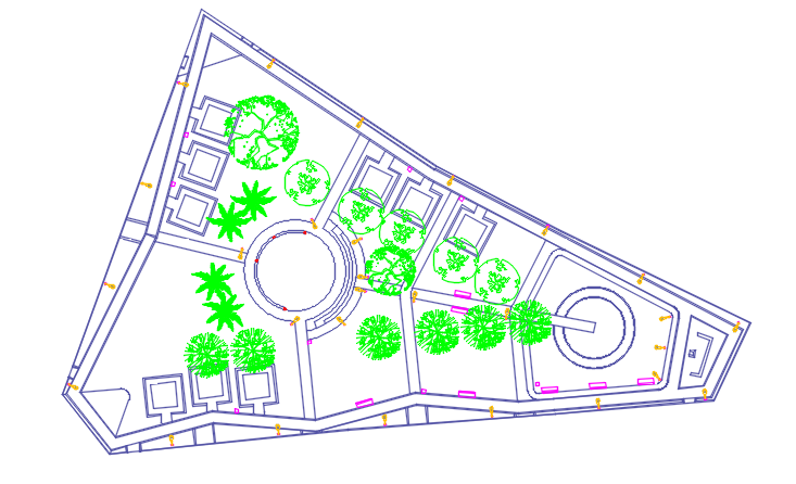 Layout plan detail dwg file