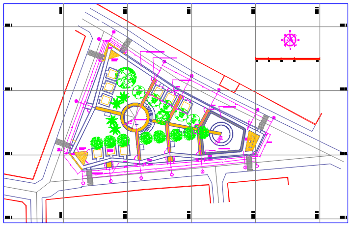 Layout plan detail dwg file